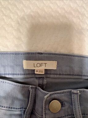 LOFT Pale Blue Women's Denim Pants-skinny (petite)